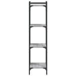 vidaXL Bibliotecă cu 4 niveluri gri sonoma 40x30x120 cm lemn prelucrat vidaXL Bibliotecă cu 4 niveluri gri sonoma 40x30x120 cm lemn prelucrat