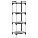 vidaXL Bibliotecă cu 4 niveluri gri sonoma 40x30x120 cm lemn prelucrat vidaXL Bibliotecă cu 4 niveluri gri sonoma 40x30x120 cm lemn prelucrat