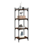 vidaXL Bibliotecă 4 niveluri, stejar maro 40x30x120 cm, lemn prelucrat vidaXL Bibliotecă 4 niveluri, stejar maro 40x30x120 cm, lemn prelucrat