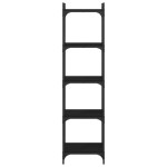 vidaXL Bibliotecă cu 5 niveluri, negru, 40x30x154 cm, lemn prelucrat vidaXL Bibliotecă cu 5 niveluri, negru, 40x30x154 cm, lemn prelucrat