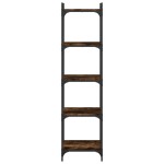 vidaXL Bibliotecă 5 niveluri stejar afumat 40x30x154 cm lemn prelucrat vidaXL Bibliotecă 5 niveluri stejar afumat 40x30x154 cm lemn prelucrat