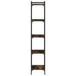 vidaXL Bibliotecă 5 niveluri stejar afumat 40x30x154 cm lemn prelucrat vidaXL Bibliotecă 5 niveluri stejar afumat 40x30x154 cm lemn prelucrat