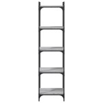 vidaXL Bibliotecă cu 5 niveluri gri sonoma 40x30x154 cm lemn prelucrat vidaXL Bibliotecă cu 5 niveluri gri sonoma 40x30x154 cm lemn prelucrat