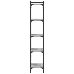 vidaXL Bibliotecă cu 5 niveluri gri sonoma 40x30x154 cm lemn prelucrat vidaXL Bibliotecă cu 5 niveluri gri sonoma 40x30x154 cm lemn prelucrat
