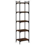 vidaXL Bibliotecă 5 niveluri, stejar maro 40x30x154 cm, lemn prelucrat vidaXL Bibliotecă 5 niveluri, stejar maro 40x30x154 cm, lemn prelucrat