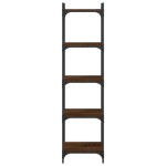 vidaXL Bibliotecă 5 niveluri, stejar maro 40x30x154 cm, lemn prelucrat vidaXL Bibliotecă 5 niveluri, stejar maro 40x30x154 cm, lemn prelucrat