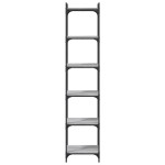 vidaXL Bibliotecă cu 6 niveluri gri sonoma 40x30x188 cm lemn prelucrat vidaXL Bibliotecă cu 6 niveluri gri sonoma 40x30x188 cm lemn prelucrat