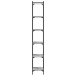 vidaXL Bibliotecă cu 6 niveluri gri sonoma 40x30x188 cm lemn prelucrat vidaXL Bibliotecă cu 6 niveluri gri sonoma 40x30x188 cm lemn prelucrat