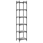 vidaXL Bibliotecă cu 6 niveluri gri sonoma 40x30x188 cm lemn prelucrat vidaXL Bibliotecă cu 6 niveluri gri sonoma 40x30x188 cm lemn prelucrat