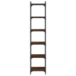 vidaXL Bibliotecă 6 niveluri, stejar maro 40x30x188 cm, lemn prelucrat vidaXL Bibliotecă 6 niveluri, stejar maro 40x30x188 cm, lemn prelucrat