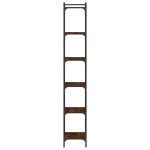 vidaXL Bibliotecă 6 niveluri, stejar maro 40x30x188 cm, lemn prelucrat vidaXL Bibliotecă 6 niveluri, stejar maro 40x30x188 cm, lemn prelucrat