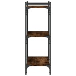 vidaXL Bibliotecă 3 niveluri stejar fumuriu 60x30x86 cm lemn prelucrat vidaXL Bibliotecă 3 niveluri stejar fumuriu 60x30x86 cm lemn prelucrat
