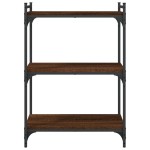 vidaXL Bibliotecă cu 3 niveluri, stejar maro 60x30x86 cm lemn compozit vidaXL Bibliotecă cu 3 niveluri, stejar maro 60x30x86 cm lemn compozit