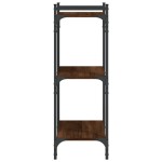 vidaXL Bibliotecă cu 3 niveluri, stejar maro 60x30x86 cm lemn compozit vidaXL Bibliotecă cu 3 niveluri, stejar maro 60x30x86 cm lemn compozit