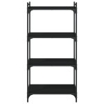 vidaXL Bibliotecă cu 4 niveluri, negru, 60x30x120 cm, lemn prelucrat vidaXL Bibliotecă cu 4 niveluri, negru, 60x30x120 cm, lemn prelucrat