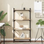 vidaXL Bibliotecă 4 niveluri stejar sonoma 60x30x120 cm lemn prelucrat vidaXL Bibliotecă 4 niveluri stejar sonoma 60x30x120 cm lemn prelucrat