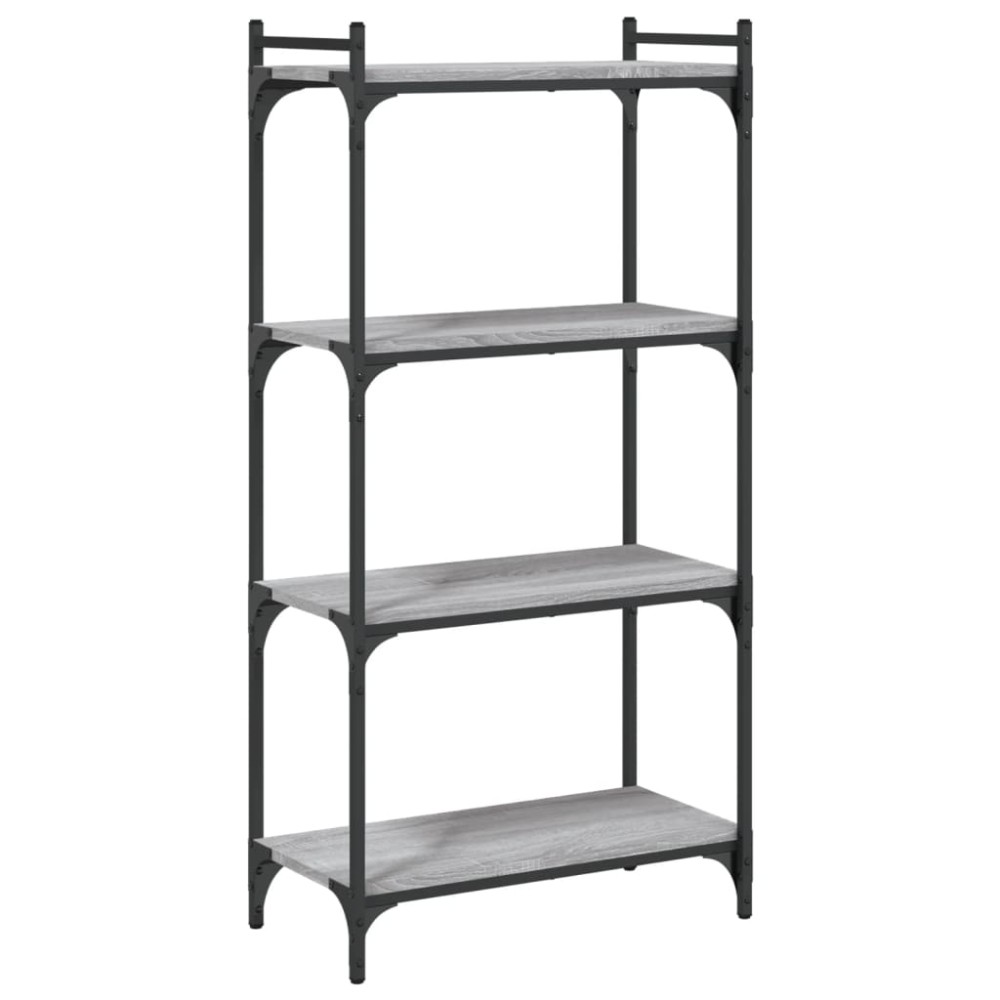 vidaXL Bibliotecă cu 4 niveluri gri sonoma 60x30x120 cm lemn prelucrat