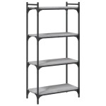 vidaXL Bibliotecă cu 4 niveluri gri sonoma 60x30x120 cm lemn prelucrat vidaXL Bibliotecă cu 4 niveluri gri sonoma 60x30x120 cm lemn prelucrat