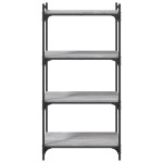 vidaXL Bibliotecă cu 4 niveluri gri sonoma 60x30x120 cm lemn prelucrat vidaXL Bibliotecă cu 4 niveluri gri sonoma 60x30x120 cm lemn prelucrat