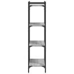 vidaXL Bibliotecă cu 4 niveluri gri sonoma 60x30x120 cm lemn prelucrat vidaXL Bibliotecă cu 4 niveluri gri sonoma 60x30x120 cm lemn prelucrat