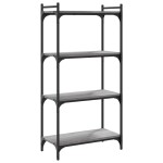vidaXL Bibliotecă cu 4 niveluri gri sonoma 60x30x120 cm lemn prelucrat vidaXL Bibliotecă cu 4 niveluri gri sonoma 60x30x120 cm lemn prelucrat