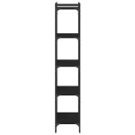 vidaXL Bibliotecă cu 5 niveluri, negru, 60x30x154 cm, lemn prelucrat vidaXL Bibliotecă cu 5 niveluri, negru, 60x30x154 cm, lemn prelucrat