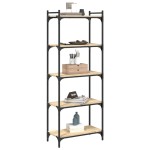 vidaXL Bibliotecă 5 niveluri stejar sonoma 60x30x154 cm lemn prelucrat vidaXL Bibliotecă 5 niveluri stejar sonoma 60x30x154 cm lemn prelucrat