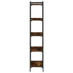 vidaXL Bibliotecă 5 niveluri stejar afumat 60x30x154 cm lemn prelucrat vidaXL Bibliotecă 5 niveluri stejar afumat 60x30x154 cm lemn prelucrat