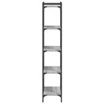 vidaXL Bibliotecă cu 5 niveluri gri sonoma 60x30x154 cm lemn prelucrat vidaXL Bibliotecă cu 5 niveluri gri sonoma 60x30x154 cm lemn prelucrat