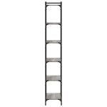 vidaXL Bibliotecă cu 6 niveluri gri sonoma 60x30x188 cm lemn prelucrat vidaXL Bibliotecă cu 6 niveluri gri sonoma 60x30x188 cm lemn prelucrat