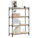 vidaXL Bibliotecă 4 niveluri stejar sonoma 80x30x120 cm lemn prelucrat vidaXL Bibliotecă 4 niveluri stejar sonoma 80x30x120 cm lemn prelucrat