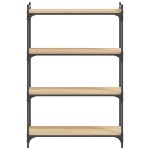 vidaXL Bibliotecă 4 niveluri stejar sonoma 80x30x120 cm lemn prelucrat vidaXL Bibliotecă 4 niveluri stejar sonoma 80x30x120 cm lemn prelucrat
