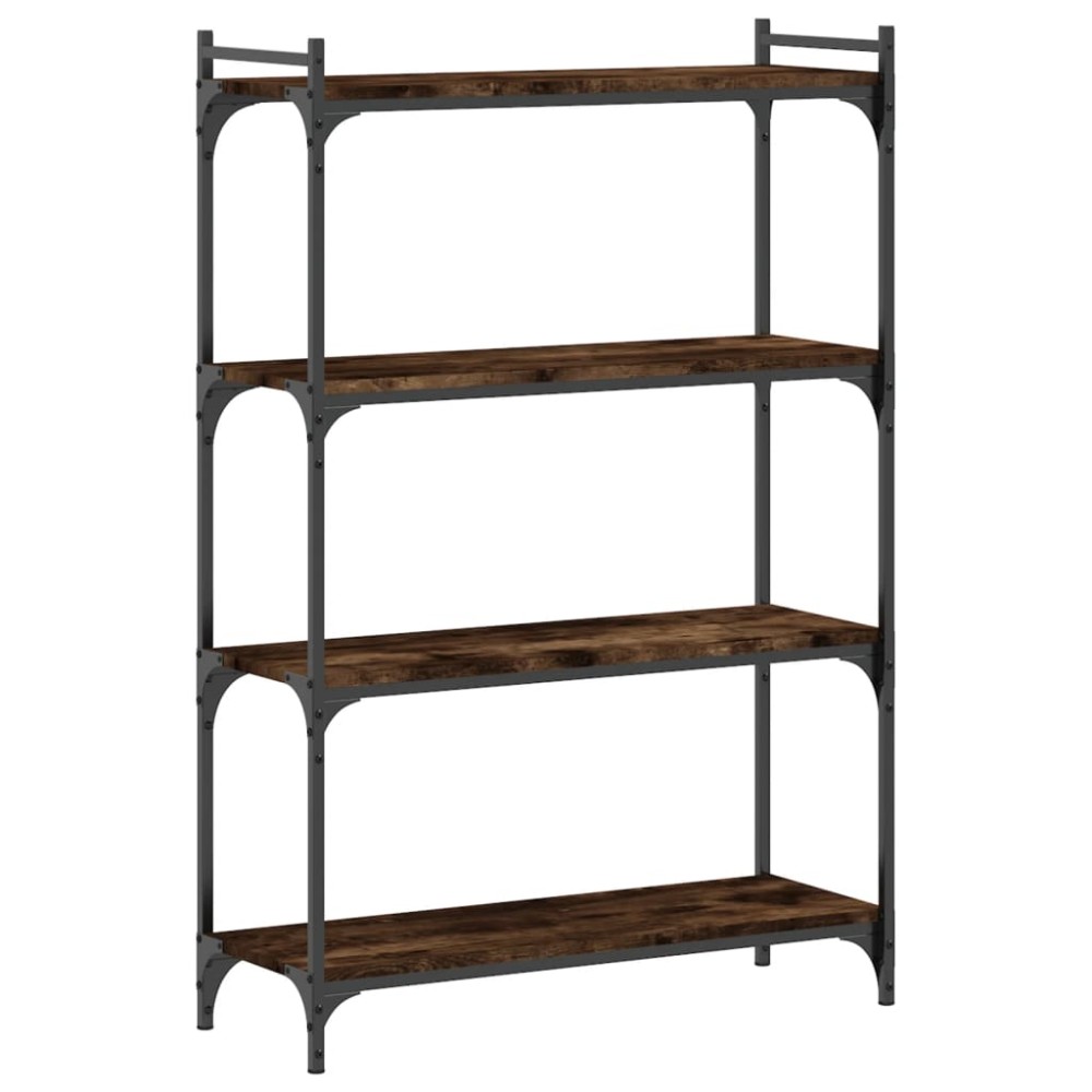 vidaXL Bibliotecă 4 niveluri stejar afumat 80x30x120 cm lemn prelucrat