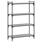 vidaXL Bibliotecă cu 4 niveluri gri sonoma 80x30x120 cm lemn prelucrat vidaXL Bibliotecă cu 4 niveluri gri sonoma 80x30x120 cm lemn prelucrat