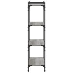 vidaXL Bibliotecă cu 4 niveluri gri sonoma 80x30x120 cm lemn prelucrat vidaXL Bibliotecă cu 4 niveluri gri sonoma 80x30x120 cm lemn prelucrat