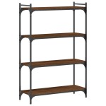 vidaXL Bibliotecă 4 niveluri, stejar maro 80x30x120 cm, lemn prelucrat vidaXL Bibliotecă 4 niveluri, stejar maro 80x30x120 cm, lemn prelucrat
