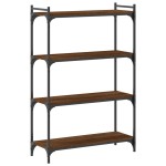 vidaXL Bibliotecă 4 niveluri, stejar maro 80x30x120 cm, lemn prelucrat vidaXL Bibliotecă 4 niveluri, stejar maro 80x30x120 cm, lemn prelucrat