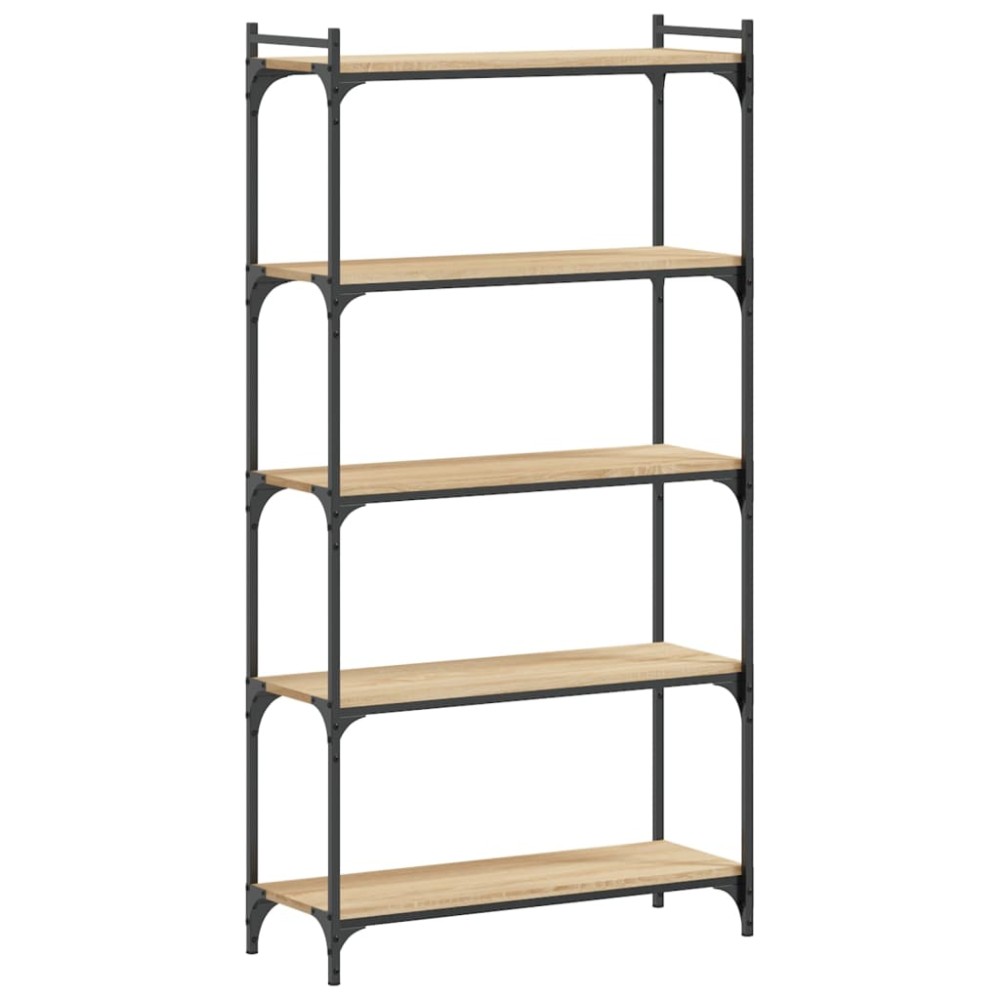 vidaXL Bibliotecă 5 niveluri stejar sonoma 80x30x154 cm lemn prelucrat