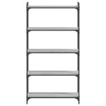 vidaXL Bibliotecă cu 5 niveluri gri sonoma 80x30x154 cm lemn prelucrat vidaXL Bibliotecă cu 5 niveluri gri sonoma 80x30x154 cm lemn prelucrat