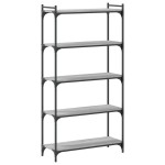 vidaXL Bibliotecă cu 5 niveluri gri sonoma 80x30x154 cm lemn prelucrat vidaXL Bibliotecă cu 5 niveluri gri sonoma 80x30x154 cm lemn prelucrat