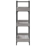 vidaXL Bibliotecă 3 niveluri gri sonoma 100x33x108,5 cm lemn prelucrat
