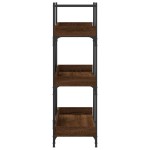 vidaXL Bibliotecă 3 niveluri stejar maro 100x33x108,5cm lemn prelucrat vidaXL Bibliotecă 3 niveluri stejar maro 100x33x108,5cm lemn prelucrat