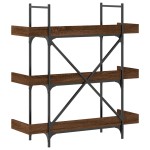 vidaXL Bibliotecă 3 niveluri stejar maro 100x33x108,5cm lemn prelucrat vidaXL Bibliotecă 3 niveluri stejar maro 100x33x108,5cm lemn prelucrat