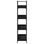 vidaXL Bibliotecă cu 4 niveluri, negru, 100x33x145,5 cm lemn prelucrat vidaXL Bibliotecă cu 4 niveluri, negru, 100x33x145,5 cm lemn prelucrat