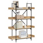 vidaXL Bibliotecă 4 niveluri, stejar sonoma, 100x33x145,5 cm, lemn vidaXL Bibliotecă 4 niveluri, stejar sonoma, 100x33x145,5 cm, lemn