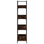 vidaXL Bibliotecă cu 4 niveluri, stejar fumuriu, 100x33x145,5 cm, lemn vidaXL Bibliotecă cu 4 niveluri, stejar fumuriu, 100x33x145,5 cm, lemn