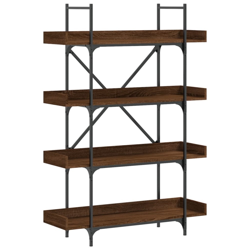 vidaXL Bibliotecă cu 4 niveluri, stejar maro, 100x33x145,5 cm, lemn