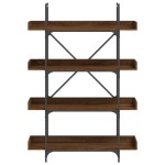 vidaXL Bibliotecă cu 4 niveluri, stejar maro, 100x33x145,5 cm, lemn vidaXL Bibliotecă cu 4 niveluri, stejar maro, 100x33x145,5 cm, lemn