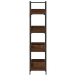 vidaXL Bibliotecă cu 4 niveluri, stejar maro, 100x33x145,5 cm, lemn vidaXL Bibliotecă cu 4 niveluri, stejar maro, 100x33x145,5 cm, lemn