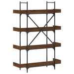vidaXL Bibliotecă cu 4 niveluri, stejar maro, 100x33x145,5 cm, lemn vidaXL Bibliotecă cu 4 niveluri, stejar maro, 100x33x145,5 cm, lemn